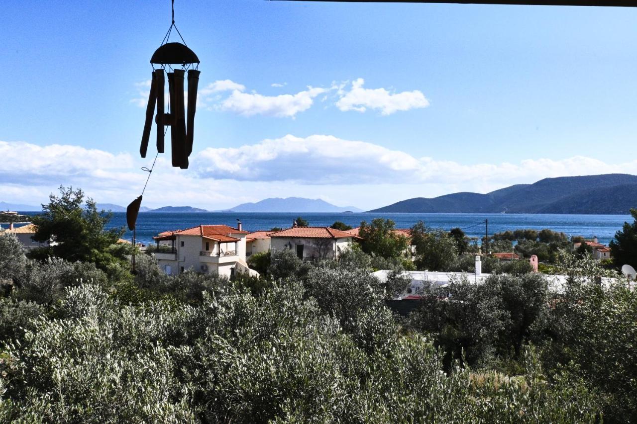 Pavlos' Cottage With Beach View Kórfos Dış mekan fotoğraf
